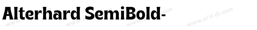 Alterhard SemiBold字体转换